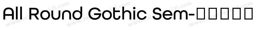 All Round Gothic Sem字体转换